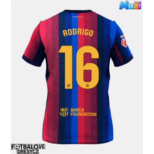 Barcelona Rodri Hernandez #16 Domácí Dres 2026-27 Krátký Rukáv Barcelona Rodri Hernandez #16 Domácí Dres 2026-27 Krátký Rukáv